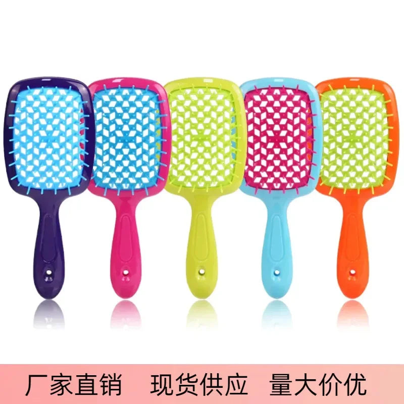 Original Fhi Heat  Hair Hollow Comb Ventilation Massage Comb Hollowing Out Hairbrush Untangle Unknot Undo Hair Care