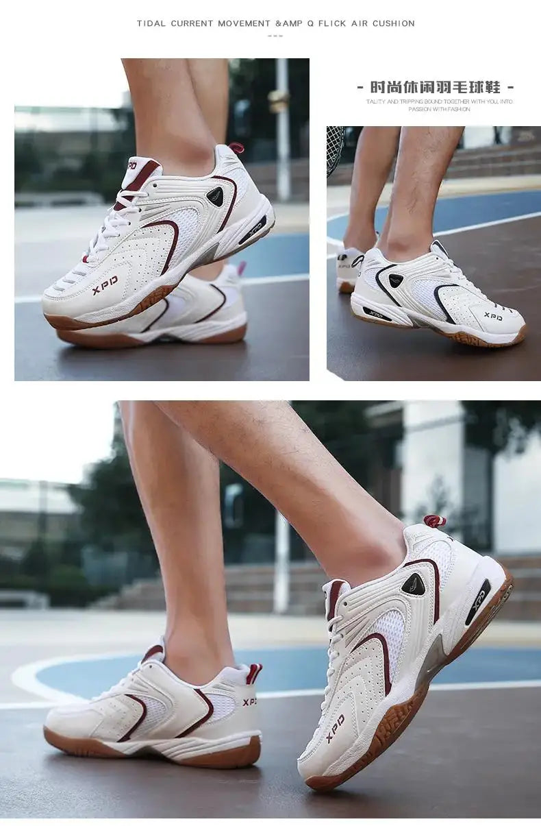 Unisex Professional Non-slip Sneakers High Quality Training Tennis Shoes Men Breathable Women Flat Athletics Indoor Squash Shoes