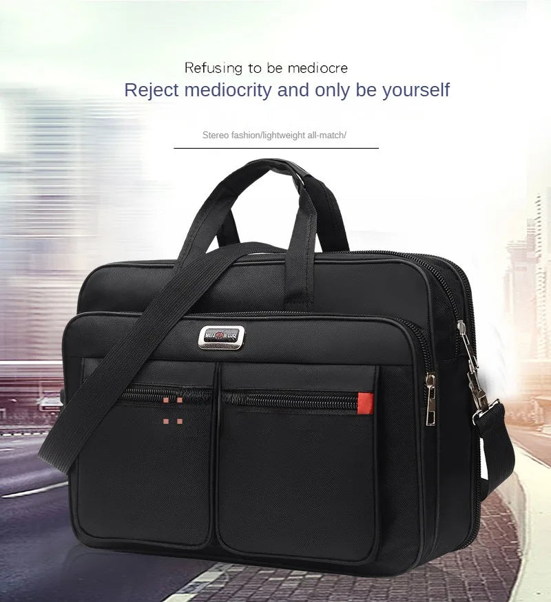 Fashion Large Capacity Men's Briefcase Multifunction Laptop Bag Office Male Shoulder Messenger Bag Business Handbag