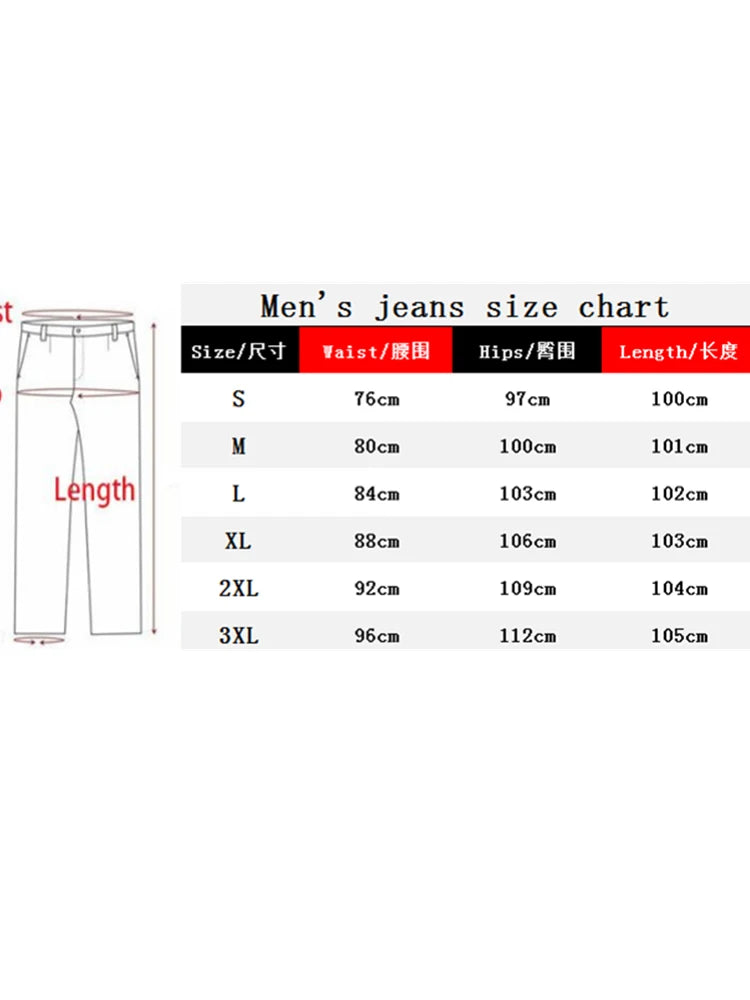 New Men's Slim Fit Stretch Jeans Casual Fashion Multi Pocket Cargo Denim Pants High Street Men's Jeans Work Hip Hop Trousers