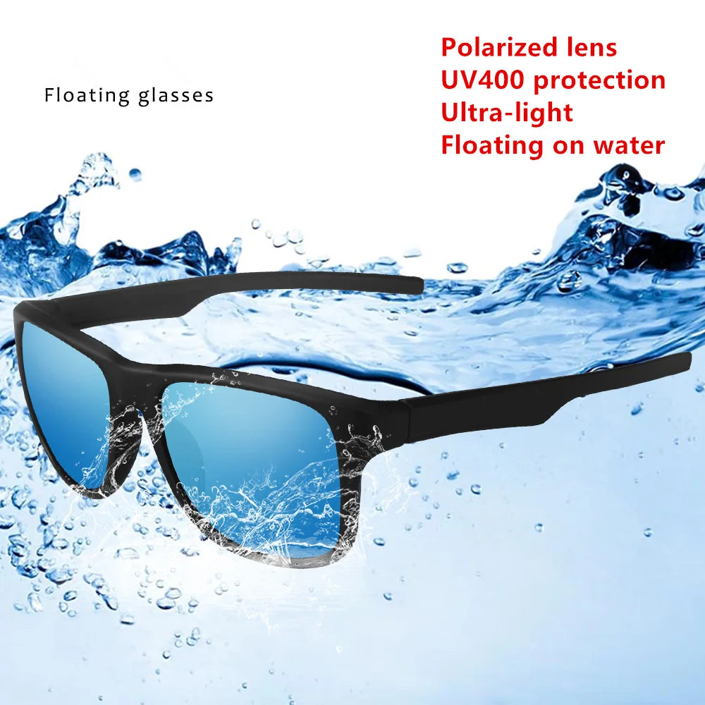 Floating Sunglasses Men Vintage Polarized UV400 Lens TPX Material Driving Fishing Sun Glasses Sports Eyewear for Male