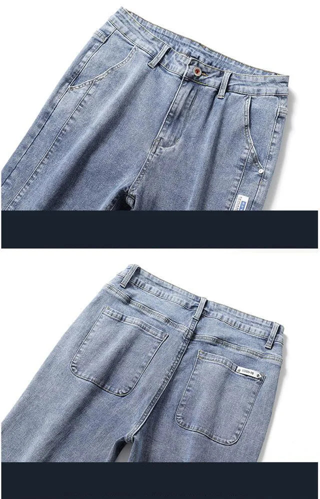 Seven Denim Shorts Men'S Summer Thin Loose Casual Straight Pants Fashion Men'S Travel Office Versatile 7 Jeans Jeans A3398