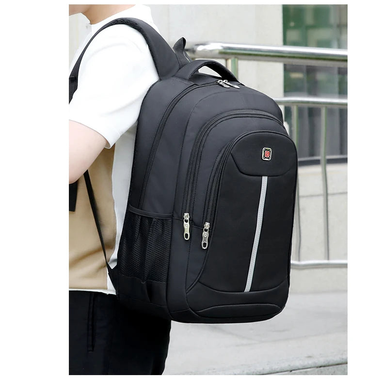 Fashion Casual Men's Backpack Men Bag Lightweight Nylon Fabric Travel Backpack School Bag Large Capacity Men's Laptop Backpack