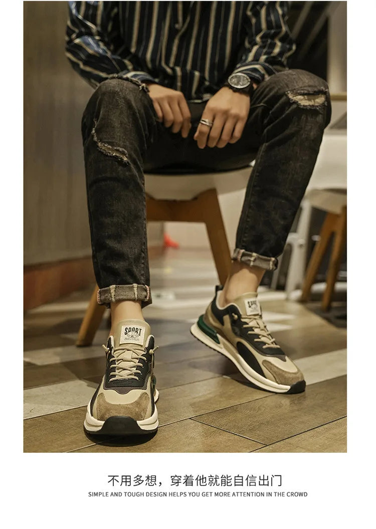 Shoes Men Running Casual Shoes for Men Versatile Sneakers Soft Bottom Trend Male Shoes Wear-resistant Vulcanized Men Shoe tenis