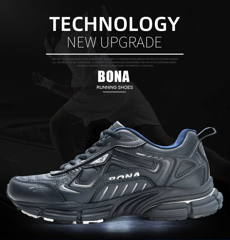 BONAsrsy er BONA 2023 New Designers  Man Anti-slip Jogging Footwear Trendy Running Shoes Men Outdoor Walking Sport Shoes Sneaker