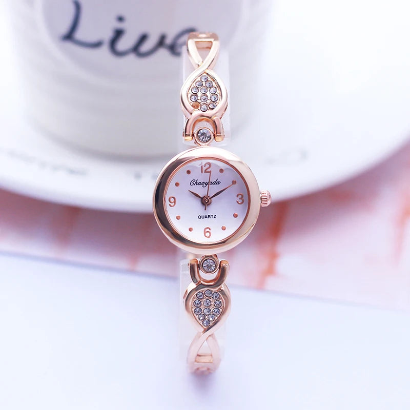 woman girls water droplets shape Bracelet watches diamond luxurious female young woman quartz watches thin strap fashion watches