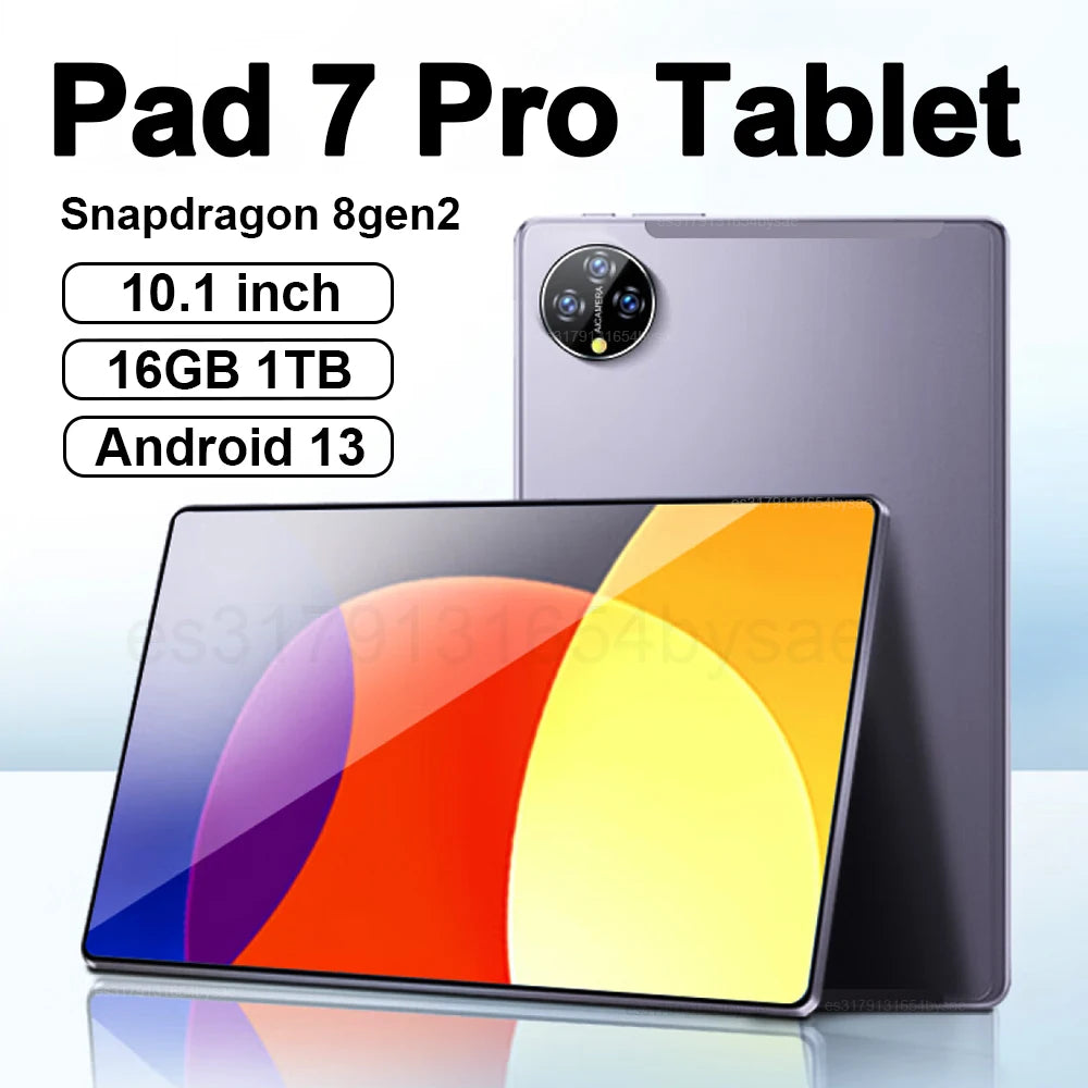 Original Pad 7 Pro Tablet 10.1 inch Android 13 Snapdragon 8gen2 Xioami Global 16GB+1024GB 10000mah 5G Dual SIM WIFI  HD Screen