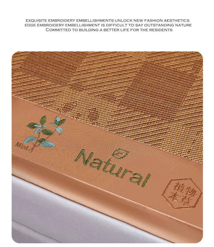 WOSTAR Summer cool bamboo rattan cooling mattress bedroom air conditioning sleeping mat cold bed sheet folding protection pad