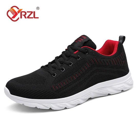 YRZL Running Shoes Men Sneakers Fashion Lightweight Trainers Breathable Walking Shoes Comfortable Athletic Sport Shoes for Men