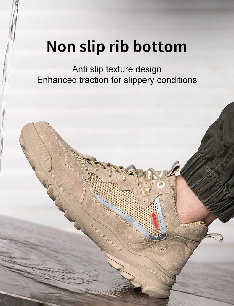 Insulation 6KV Safety Shoes Men Anti-smash Breathable Electrician Welding Work Boots Steel Toe Cap Puncture-Proof Male Footwear