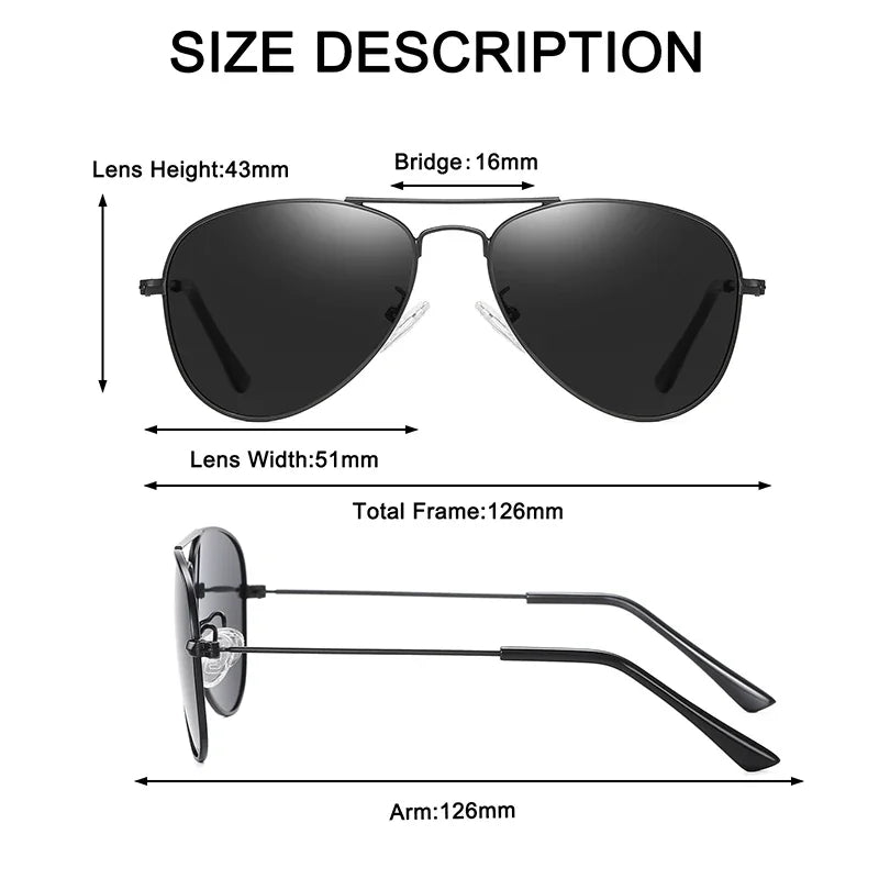 Classic Kids Polarized Sunglasses Fashion Children Pilot Sun Glasses Metal Frame Girls Outdoors Goggle Glasses UV400