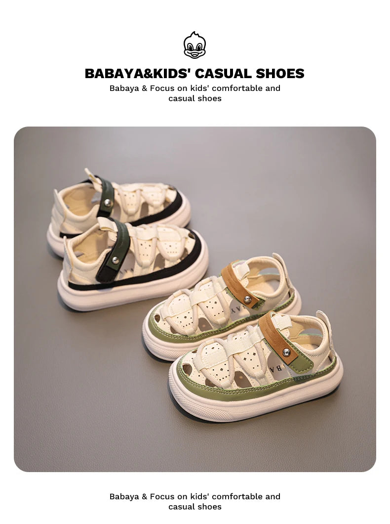 Babaya Children's Sandals Boys Beach Shoes Baby Shoes Summer 2023 New Girls Casual Shoes for Kids