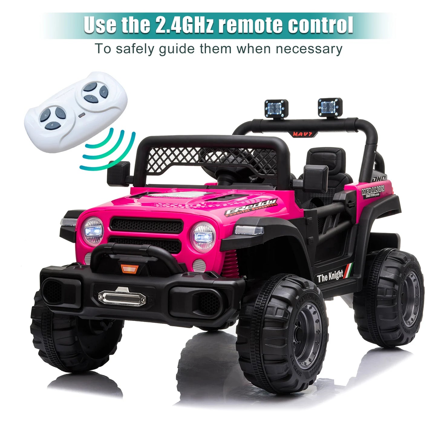 Electric car for Kids Ride On Car,kids Electric Car Dual Drive 12V 4.5A.h with 2.4G Remote Control off-road Vehicle red car toys