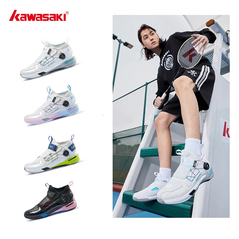 Kawasaki Badminton Shoes WIDE FEET FAVOR A3311 Sneakers Men Tennis Female Breathable Durable Sports Men's Sneaker Shoes