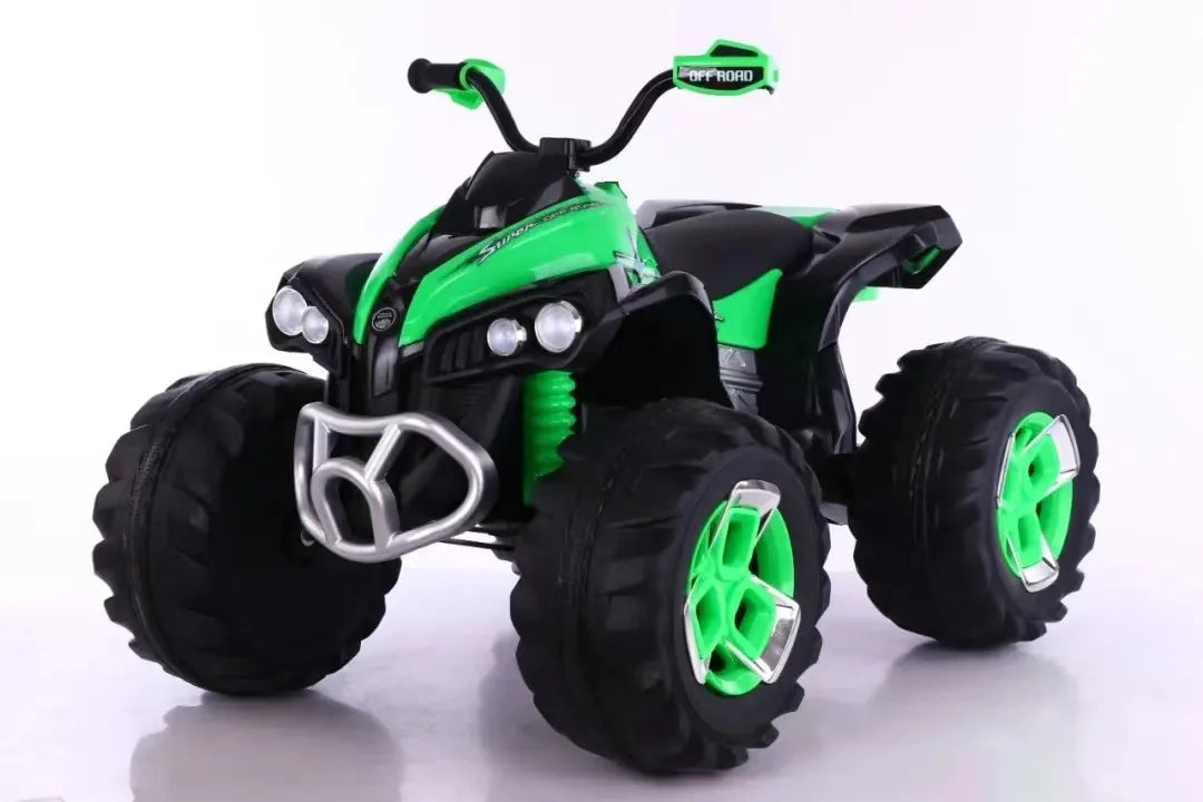 Off-road four-wheel car electric motorcycle indoor battery stroller 2 to 5 years old children can sit