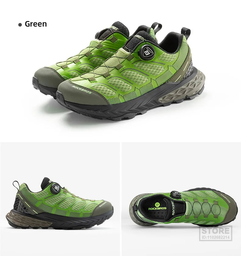 ROCKBROS Sports Shoes Men Cycling Outdoor Activity Footwear Soft Breathable  Women Hiking Climbing Camping Non-slip Sneaker