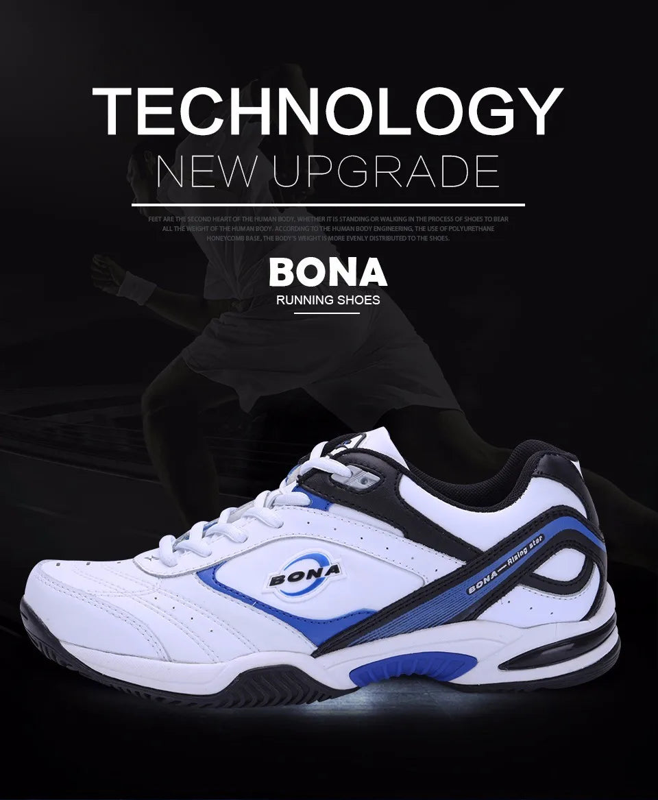 BONA New Classics Style Men Tennis Shoes Athletic Sneakers For Men Orginal Professional Sport Table Tennis Shoes