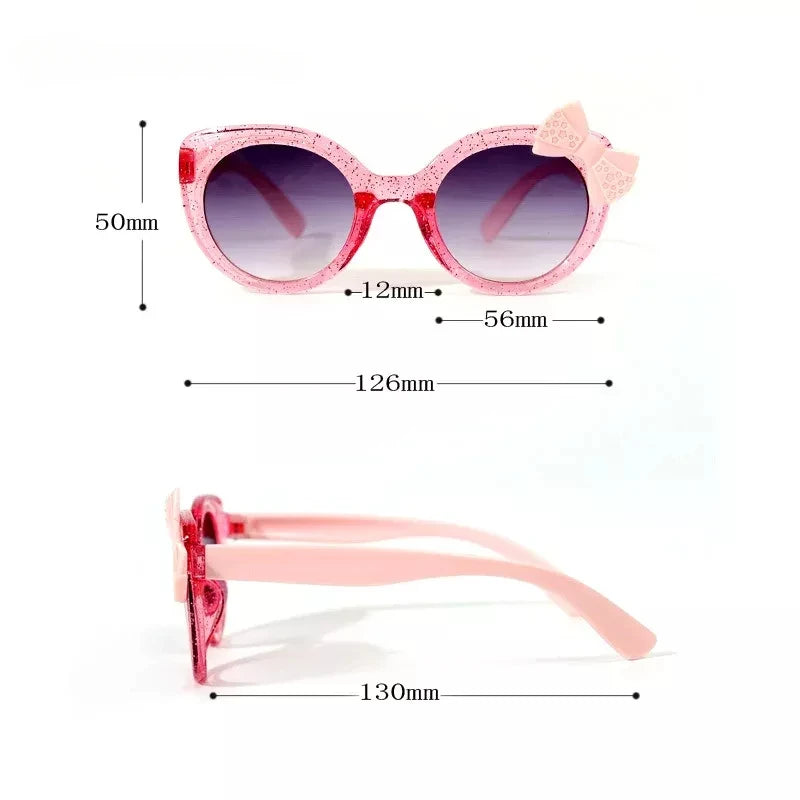 Bowknot Lovely Cat Eye Children Sunglasses Personality Sun Glasses Kids Cute Baby Eyewear Trend Girls Boy Eyeglasses