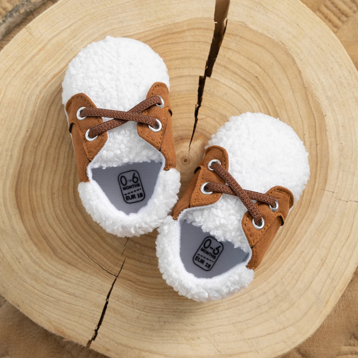 Fashion Newborn Winter Cotton Baby Boys Shose Plush Soft Bottom Non-Slip Baby Toddler Shoes Girl First Walkers Crib Shoes 0-18M