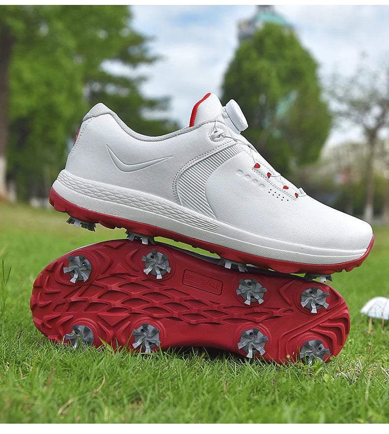 New Men Golf Shoes Spikes Professional Golf Wears Comfortable Golfers Shose Light Weight Walking Sneakers