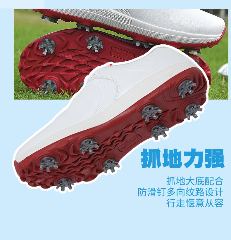 New Men Golf Shoes Spikes Professional Golf Wears Comfortable Golfers Shose Light Weight Walking Sneakers