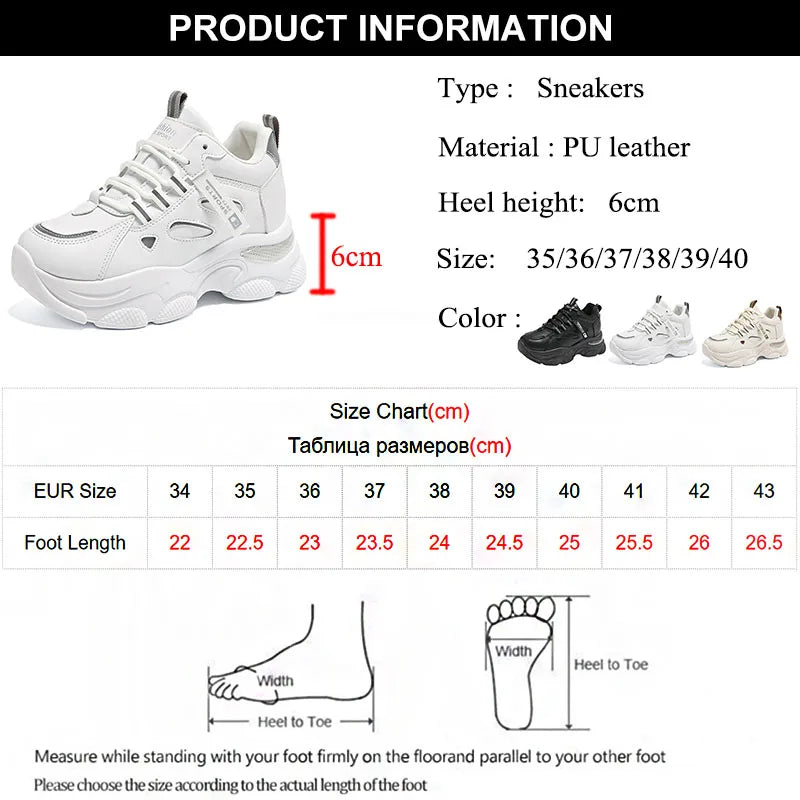 Autumn Women's Platform Vulcanized Shoes 2023 Shockproof Air Cushion Sneakers Women Thick Bottom Non-Slip Casual Walking Shoes