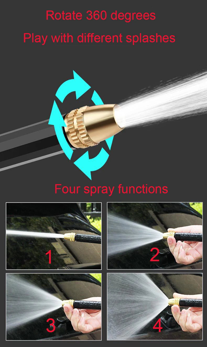 Flexibility Garden Hose Home Garden Watering Water Pipes Portable High-Pressure Car Wash Clean Water Gun Expandable Magic Hose