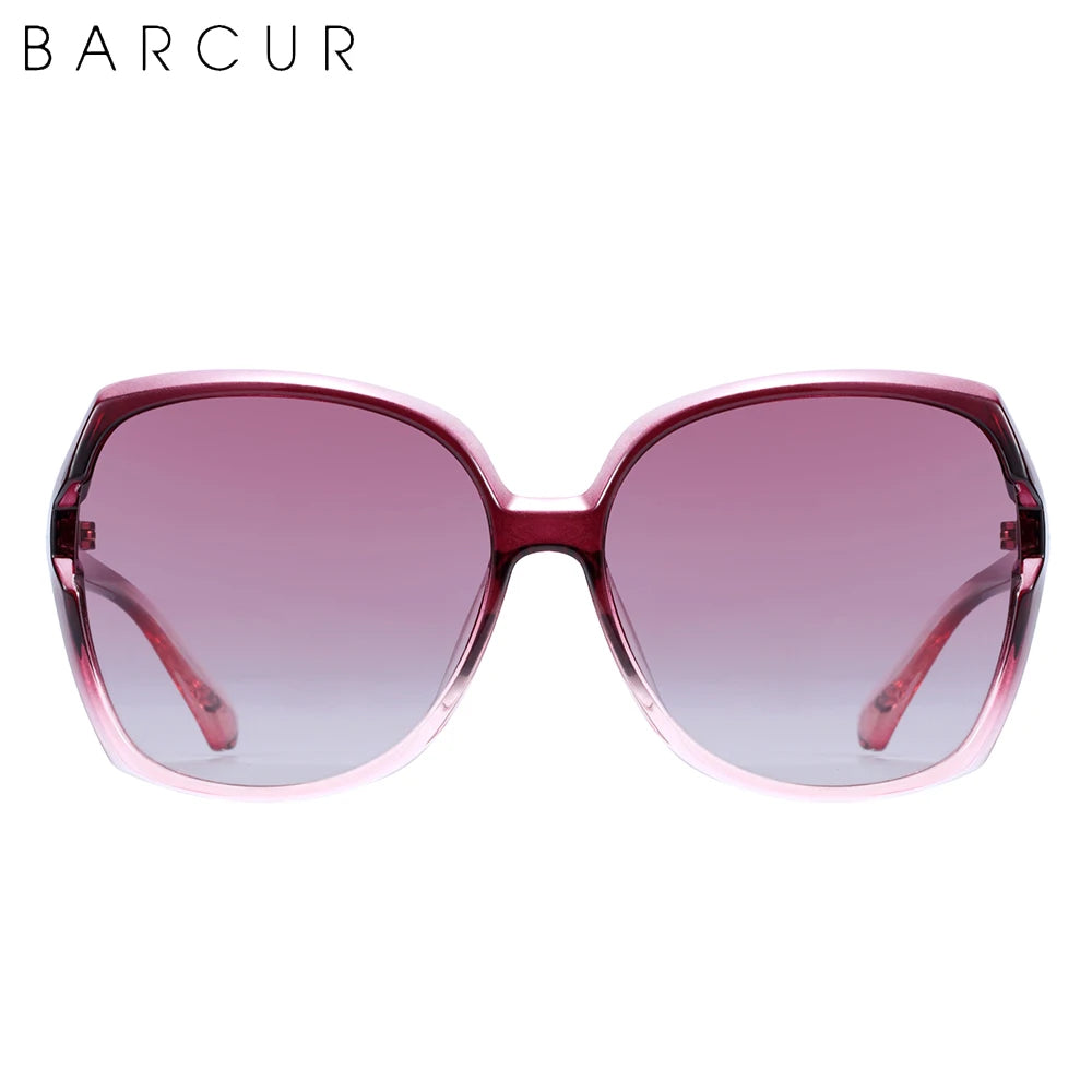 BARCUR Sunglasses Women Oversized Polarized Sun glasses for Women Eyewear Gradient Ladies Shades UV400 Protection Oculos